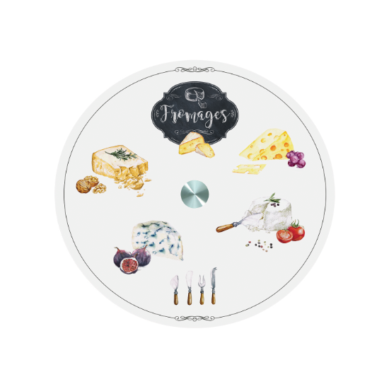 Nuova R2S üveg forgó tálaló 32cm