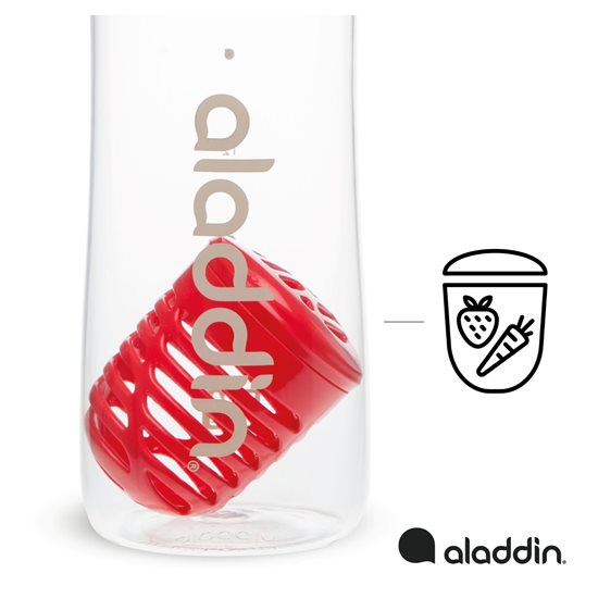 Aladdin Kulacs szűrővel 700 ml, piros