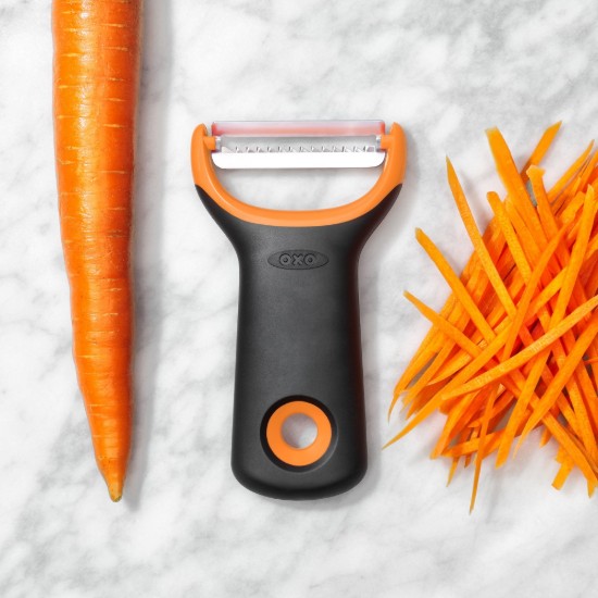 Julienne peeler, rozsdamentes acél, narancs - OXO