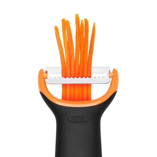 Julienne peeler, rozsdamentes acél, narancs - OXO