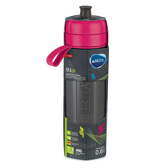 BRITA Fill&Go Active vízszűrős kulacs (rózsaszín)