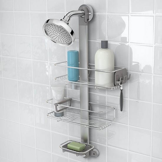 simplehuman - Állítható zuhanytartó, eloxált alumínium
