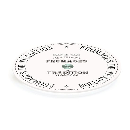 Nuova R2S üveg forgó tálaló 32cm "Fromages de Tradition"