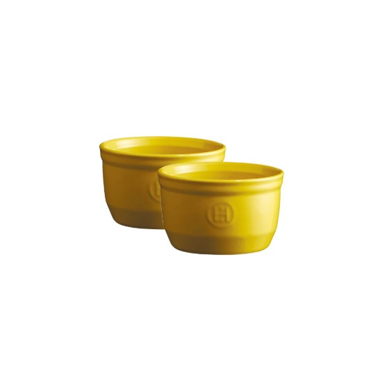 Emile Henry 2 darabos ramekin tárolódoboz készlet,Provence Yellow