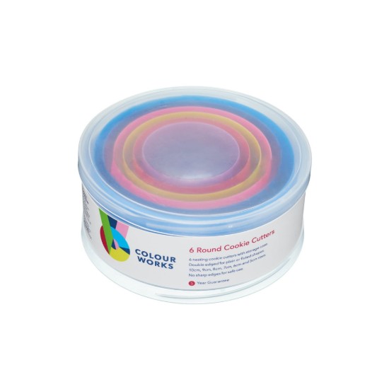 Colourworks 6 darabos, sütemény forma készlet