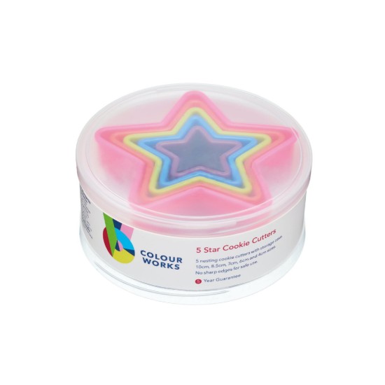 Colourworks 5 darabos sütemény kiszúró készlet