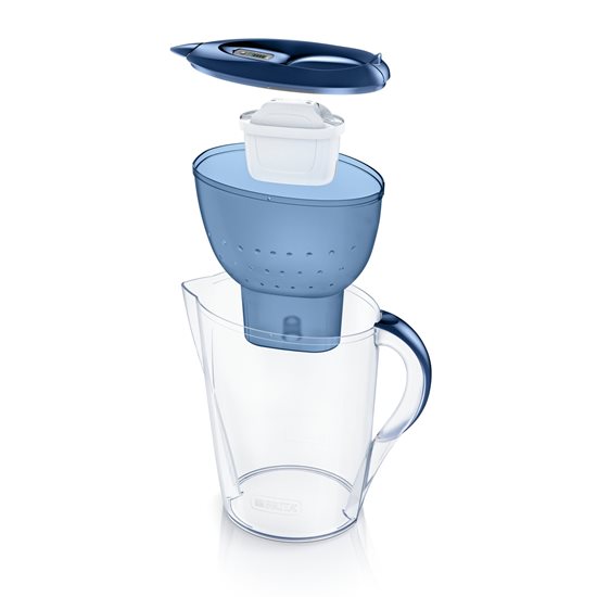 BRITA -  Marella XL vízszűrő kancsó 3,5L, kék + 2 db Maxtra+  vízszűrő patron