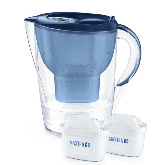 BRITA -  Marella XL vízszűrő kancsó 3,5L, kék + 2 db Maxtra+  vízszűrő patron