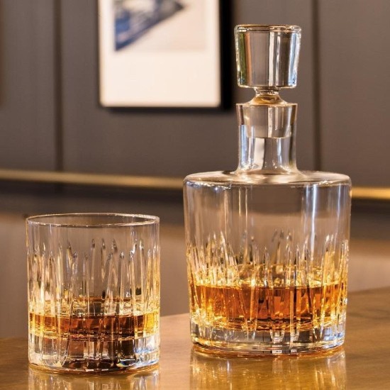 Schott Zwiesel - Dekanter és 2 whiskys pohár, kristályüveg, "Basic Bar Motion" 