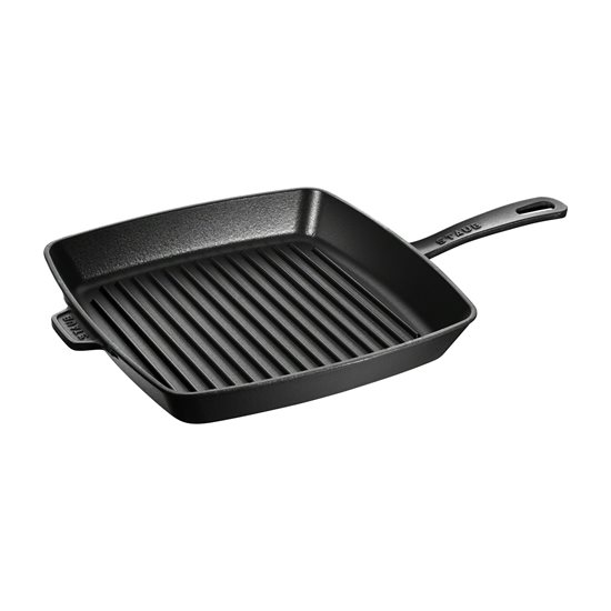 Staub Négyszögletes grillsütő 30 cm, Fekete