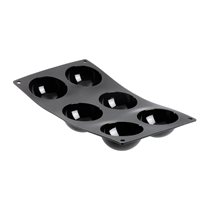 Szilikon forma 6 félpesztő, 30 x 17,5 cm - de Buyer