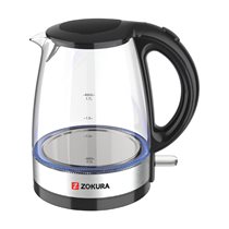 Zokura - 1,7 L -es üveg / 2200 W -os elektromos vízforraló
