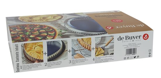 Készlet 4 darab előkészítés tart "Les Tartes" - de Buyer