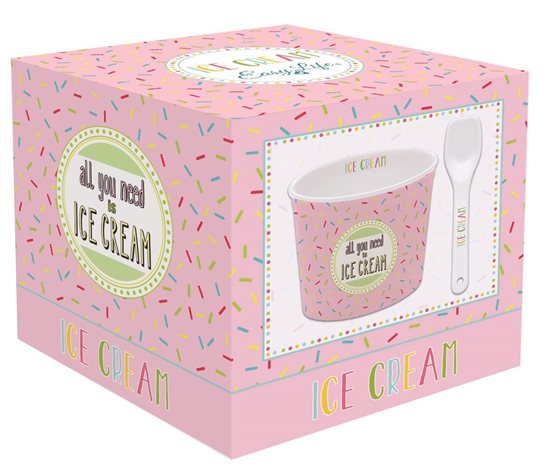 Nuova R2S Fagylaltos kehely "Ice Cream", rózsaszín