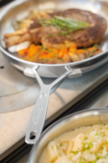 Serpenyő 5 rétegű, 28 cm, Ipari termékcsalád, rozsdamentes acél - Demeyere