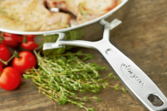 Serpenyő 5 rétegű, 28 cm, Ipari termékcsalád, rozsdamentes acél - Demeyere