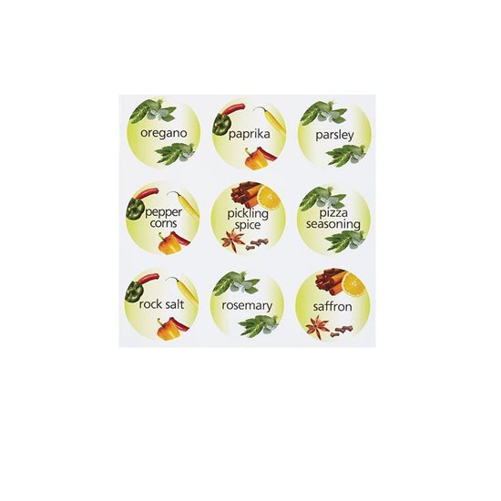 Kitchen Craft 45 darabos fűszer címke készlet
