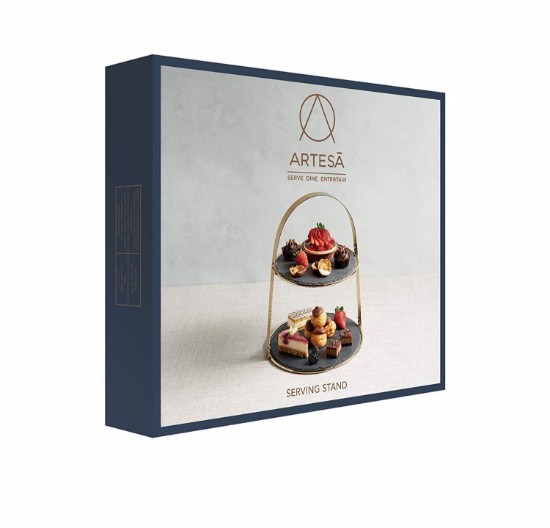 "Artesa" többszintes tál, 25 / 29,5 cm, pala - Kitchen Craft