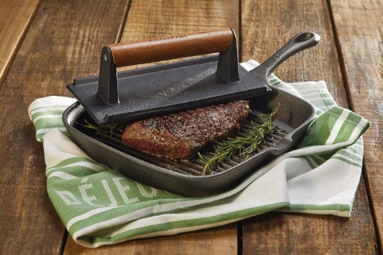 Grillprés, 21 × 11 cm, öntöttvas - Kitchen Craft