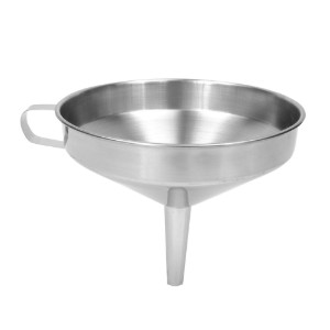 Tölcsér fogantyúval, 16 cm, rozsdamentes acél