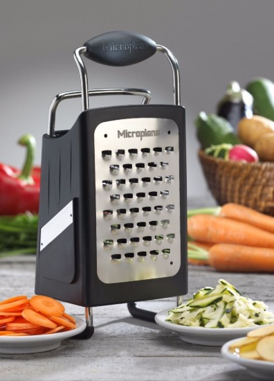 Microplane 4 oldalú rozsdamentes acélból készült reszelő