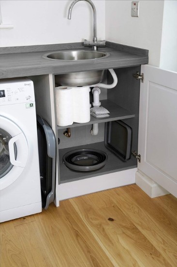 Összecsukható vödör "Smart Space", 9 L, polipropilén - a Kitchen Crafttól