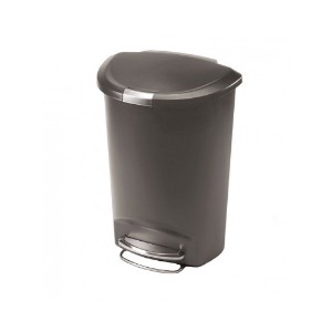 simplehuman pedálos szemetes, 50 L, műanyag, szürke