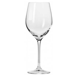6 db-os fehérboros pohár készlet, kristályüveg, 370ml, "Harmony" - Krosno