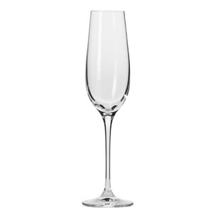 6 darabos pezsgőspohár készlet, kristályüveg, 180ml, "Harmony" - Krosno