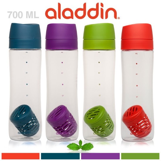 Műanyag palack 700 ml-es infúzióval, zöld - Aladdin