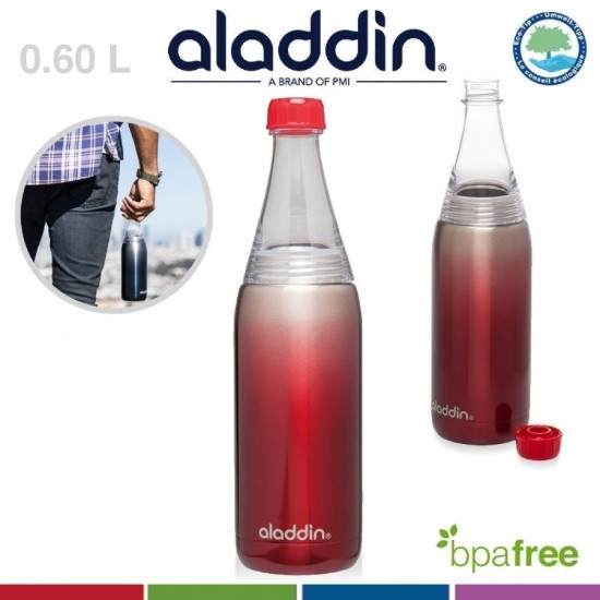 Aladdin Kulacs 600 ml Fresco Twist&Go, piros