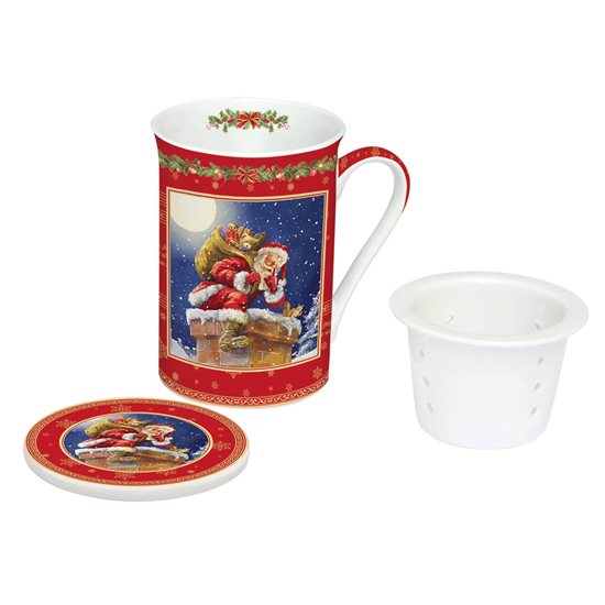 Csésze tetővel és infúzorral 250 ml, karácsonyi motívummal - Nuova R2S