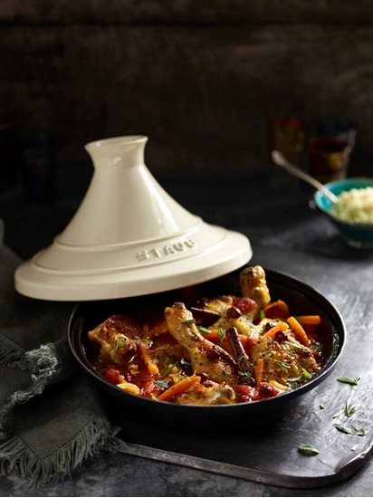 Staub öntöttvas Tajine kerámia fedővel 28 cm