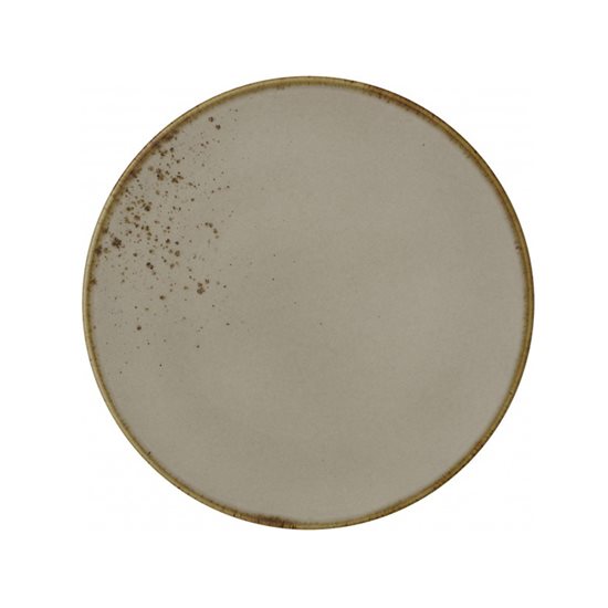 Vivo  "Stone Ware" barna salátás porcelán tányér 21,5 cm