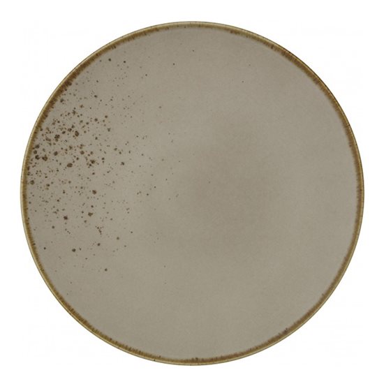 Vivo  "Stone Ware" barna porcelán tányér 27 cm