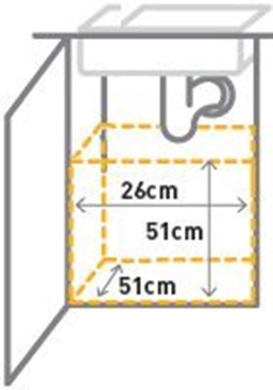 Simplehuman - 30 literes beépíthető szemetes 