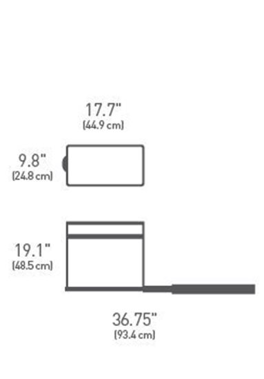 Simplehuman - 30 literes beépíthető szemetes 