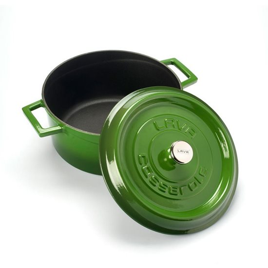 Serpenyő, öntöttvas, 24 cm, "Trendy", zöld - LAVA