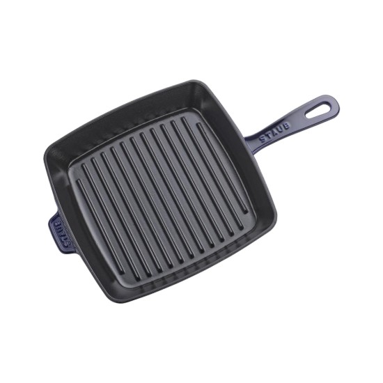 Staub Négyszögletes grillsütő 26 cm, Sötétkék