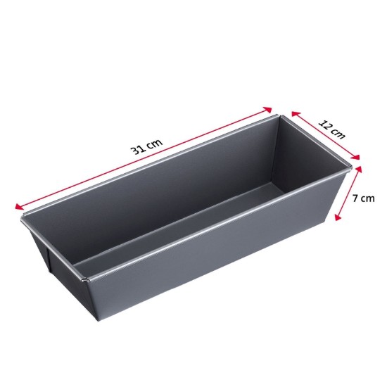 Westmark süteményes tepsi, 30 x 12 cm, acél