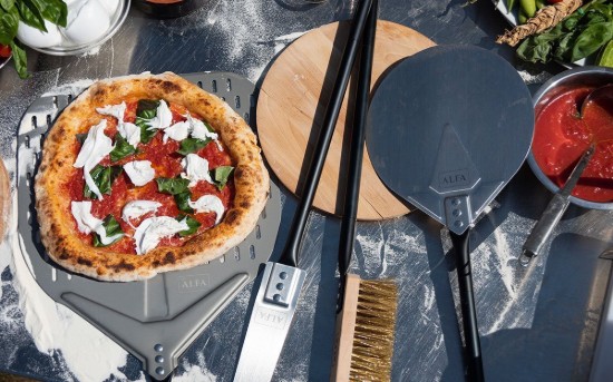 4 darabos pizzaszerszám-készlet, kihúzható nyéllel - Alfa