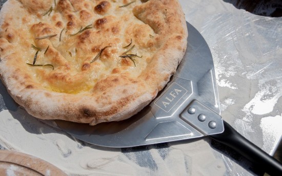 4 darabos pizzaszerszám-készlet, kihúzható nyéllel - Alfa