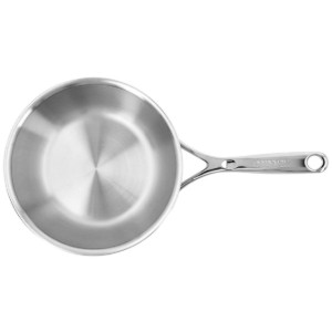 Kúpos serpenyő, sütéshez, 7 rétegű, 20 cm/2 l, Atlantis sorozat, rozsdamentes acél - Demeyere