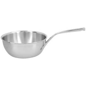 Kúpos serpenyő, sütéshez, 7 rétegű, 24 cm/3,3 l, Atlantis sorozat, rozsdamentes acél - Demeyere