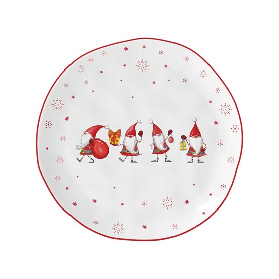 Nuova R2S "Christmas Gnomes" Porcelán tányér 21 cm