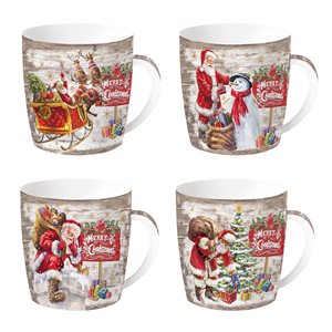 Nuova R2S - 350 ml -es "Christmas Time" porcelán bögre