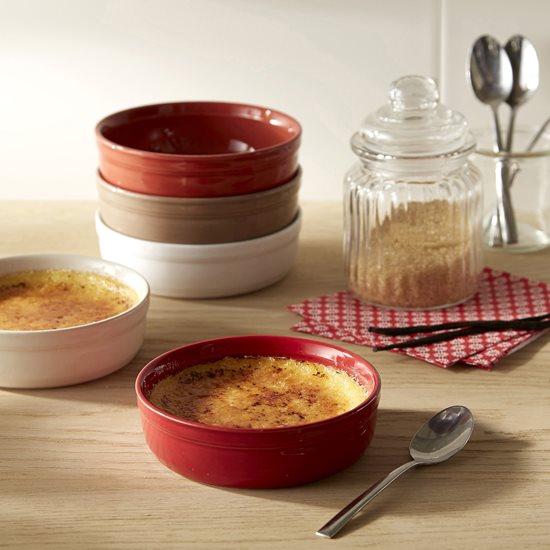 Emile Henry - Creme Brulee tányér, kerámiá, 12cm, Burgundy