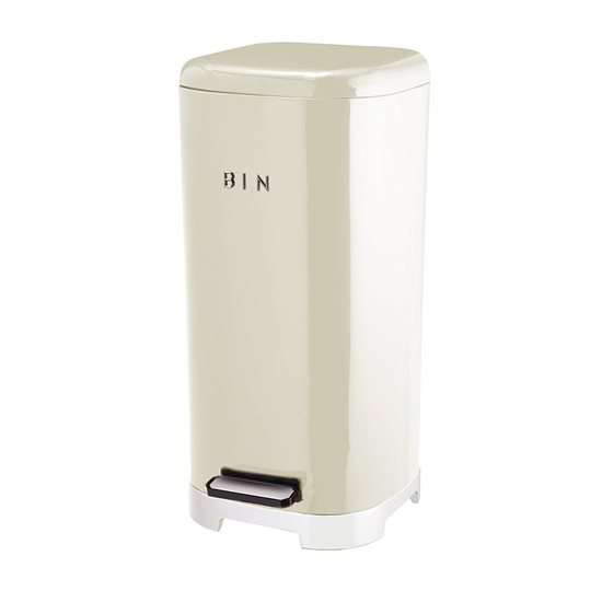 Kitchen Craft Fém szemetes kosár 30 L krém