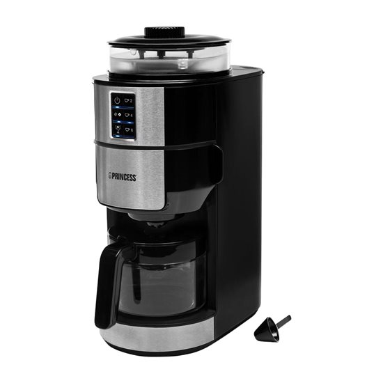 Princess - Deluxe elektromos kávéfőző darálóval, 0,75 L, 750 W