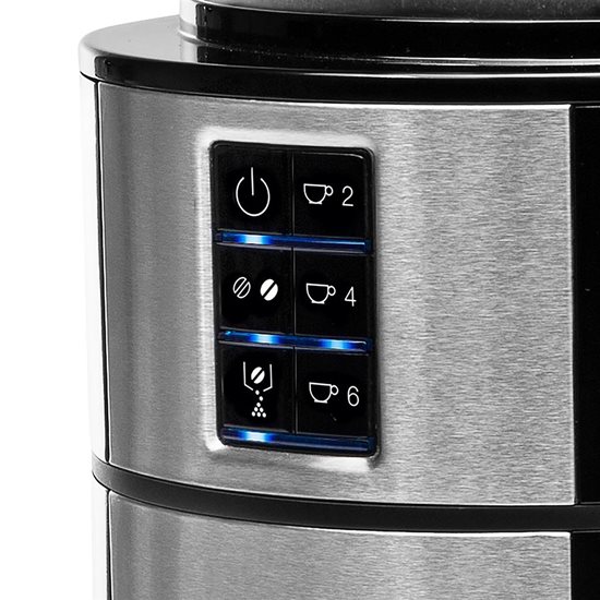 Princess - Deluxe elektromos kávéfőző darálóval, 0,75 L, 750 W